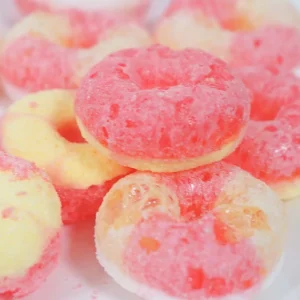 OEM Freeze Dried Candy Assorted Fruit Flavors Sweets Lyophilization Candy Crunchy Peach Ring