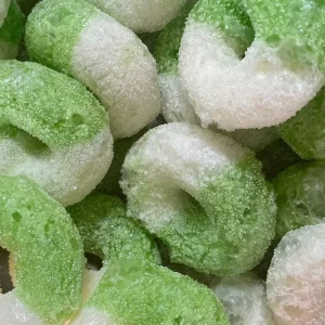 OEM Freeze Dried Candy Fruit Flavored Freeze Dried Apple Rings Gummy Candy