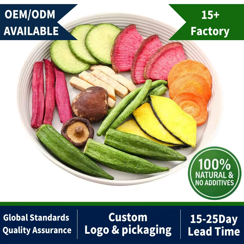 OEM Fruit & Vegetable Snacks Vegetables Snacks Dried Blueberry Apple Dates Figs Dried Vegetables Fruits and Nuts