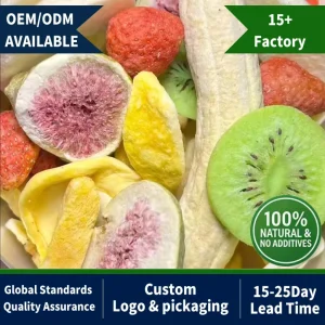 OEM Mixed Vegetable Fruit Crisps Crispy Mixed Freeze and Vegetables Bulk Dry Fruits Crisps Factory Dried Fruit
