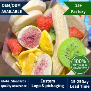 OEM Mixed Vegetable Fruit Crisps Crispy Mixed Freeze and Vegetables Bulk Dry Fruits Crisps Factory Dried Fruit
