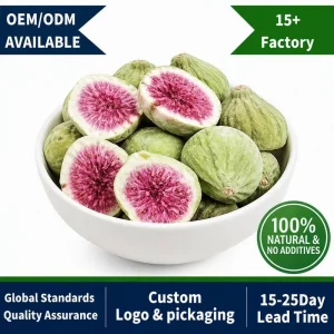 OEM Naturally Sweet High Fiber Fruit Slices for Healthy Snacking and Daily Nutrition Freeze-Dried Fig Slices Dried Fruit