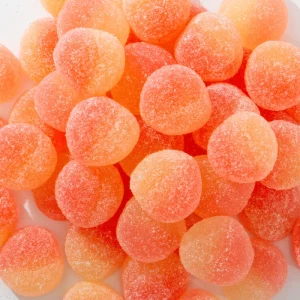 OEM ODM Bulk Sweet Pink Cartoon Shaped Peach Gummy Candy Fruity Flavored Soft Confectionery Customized Bag China 18