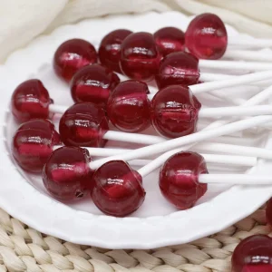 OEM ODM Custom Colorful Ball Shape Lollipop Fruit Flavored Candy Lollipop for Private Label Bulk