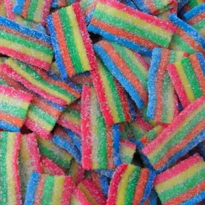 OEM ODM Factory Bulk Belt Sour Rope Sweet Candy Mix Fruit Flavors Acid Soft Gummy Candy Confectionery