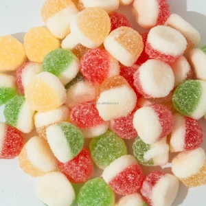OEM ODM Factory Bulk Sweet Cartoon Shape Jelly Gummies Fruity Flavored Soft Chewy Multi Colored Candy Bag