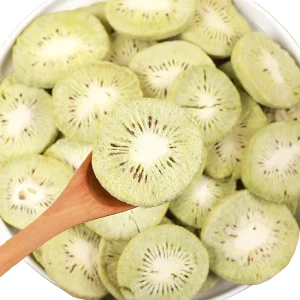 OEM ODM Factory Supply Freeze Dried Kiwi Crispy Fruit Slices Healthy Snack Bulk with Sweet Taste Low Fat