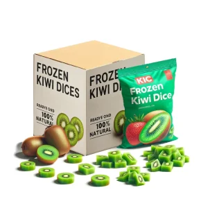 OEM ODM High Quality China Factory Frozen Fruit Food for Retail IQF Frozen Peeled Kiwi Sliced Diced