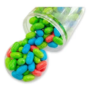 OEM ODM Medium Watermelon Shape Bubble Gum Factory Private Label Customizable Sugar Multi Color Fruit Flavored Gummy Candy