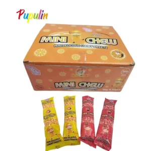 OEM ODM Mixed Fruit Sweet Chewy Candy High Quality England Million Mini Chewable Chews Sweets Delicious Orange Flavor