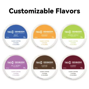 OEM ODM Tropical Fruit Caffeine Pouches Pineapple Coconut Energy Mint Mango Different Flavor
