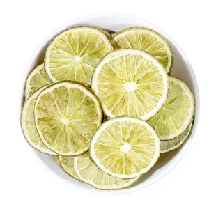 OEM Private Label Air Dried Sweet Taste Open Air Cultivated Green Lemon Slices Dried Fruit Flavored Tea