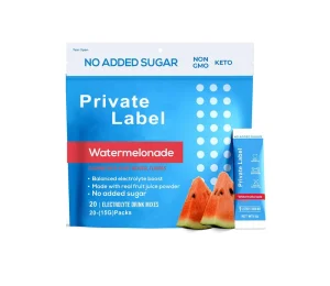 OEM Private Label Electrolyte Gummy Candy Vegan Non GMO Watermelon Flavor Keto Friendly Custom Branding