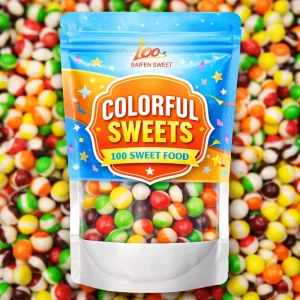 OEM Sour Candy Supplier Manufacturers Freeze Dry Fruity Jelly Bean Sweet Snacks Custom Freeze Dried Gummy
