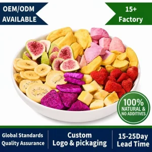 OEM Sweet Organic Mixed Freeze Dried Fruits Bulk Vacuum Drying Fruits FD Pack Sliced Snack Dried Fruit