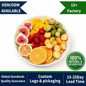 OEM Sweet Organic Mixed Freeze Dried Fruits Bulk Vacuum Drying Fruits Pack Sliced Snack Dried Fruit