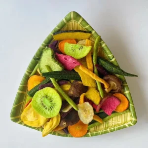 OU KOSHER Certified Vacuum Fried Mixed Fruits & Vegetables Sweet Ready to Eat Semi Soft Bulk Healthy Snacks