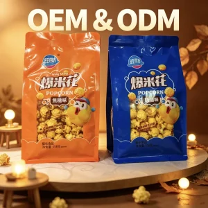 Oem Factory Outlet Dry Food Popcorn Snack Assorted Fruit Flavored Popcorn Cream Caramel Flavored Popcorn Bulk