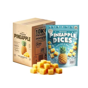 Optimal Freshness Quick Frozen Pineapple Diced Fruit Bulk Pack
