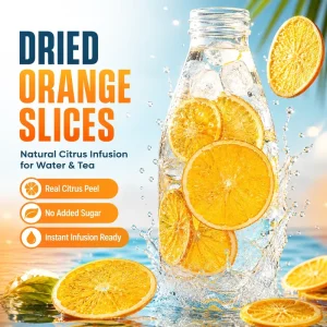 Organic Detox Water Tea Infusion Non GMO Sun Dried Whole Citrus Slices Vitamin C Rich Healthy Snacks Bulk