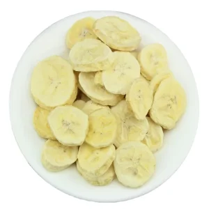 Organic Freeze Dried Banana Snack Healthy Food with Sweet Taste Soft Texture and Fruit Slices in Bulk Packaging