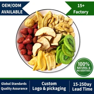 Organic Freeze Dried Mixed Fruit Chips Premium Gift Box USDA Certified Healthy Snack Dried Vegetables Dried Fruit