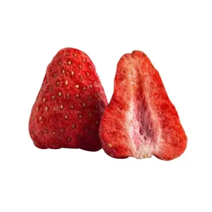 Organic Freeze Dried Strawberries Healthy Bulk Snacks with Sweet & Sour Taste GMO Free Candied Fruit in Natural Vacuum Pack