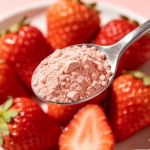 Organic Freeze Dried Strawberry Powder 100% Natural Fruit Powder Strawberry Juice Powder for Food & Beverage