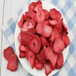 Organic Fruits Freeze Dried Strawberry Chips whole dice powder Healthy Snack