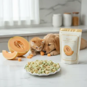Organic Healthy Freeze Dried HAMI MELON Crunchy Pet Snack High Protein Fruits and Vegetables