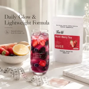 Organic Multi Berry Tea 30g Bagged Tea 1000ml Cold Brew Iced Refreshment Mixed Dried Fruit