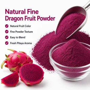 Organic Red Dragon Fruit Powder Freeze Dried Pitaya Fruit Powder Food Grade Beverage OEM ODM Bulk Factory Supply
