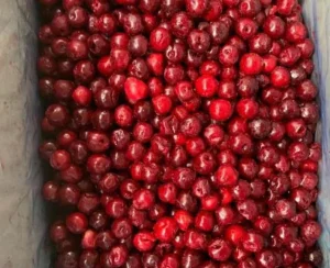 Organic Red IQF Fozen Fresh Vacuum Pack Natural Color Sour Cherries Bulk Packaging