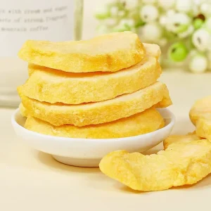Organic Whole Fruit Yellow Peach Snacks Sweet Sliced with Freeze Dried Process Bulk Vacuum Preserved Dried Fruit