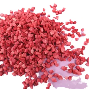 Organic Whole Sliced Dried Strawberry Bits Vacuum Sealed Freeze Dried Fruit Powder for Yogurt & Oatmeal