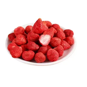 Organic Whole Strawberry GMO Free Freeze Dried with Sweet and Sour Taste Vacuum Packed Dried Fruit Strawberry Powder