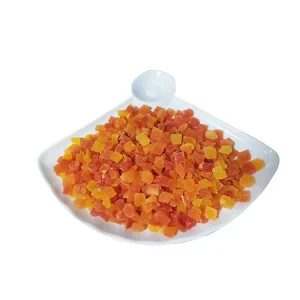 Papaya Cubes Golden Fruit Dried Papaya Granules Ready to Eat Snacks Baking Ingredients Mixed with Dried Yogurt
