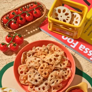 Party Office Travel Friendly Picnic Camping Snacks Tomato Flavor Lotus Root Crisps for Most Occasions
