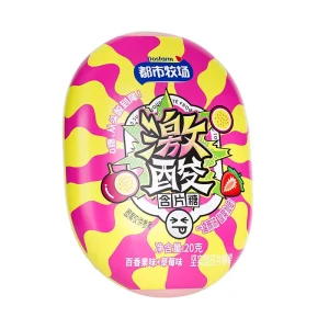 Passion Fruit and Strawberry Sour Candy Customized OED Vitamin C Candy Manufacturer