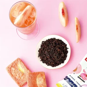Peach Oolong Freeze dried Fruit Tea Block Popular Freeze Dried Fruits Tea