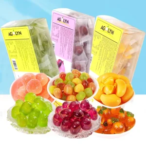 Peeled Candy Fruit Gummy Candy With High Juice Content
