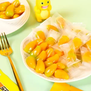 Peeled Mango Gummy Candy Premium Natural Fruit Chews Vitamin Rich Chewy Sweets