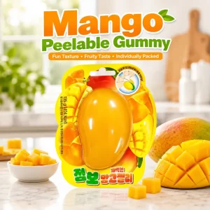 Peeled Soft Candies Marshmallow 135g Large Mango FlavorA Viral Snack Hit Wholesale Fruit Juice Direct Manufacturer