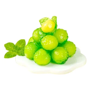 Peeled Sweet Soft Fruity Litchi Pineapple Gummy Candy Assorted Flavors in Fruit Shapes Packaged 2160g in Bags