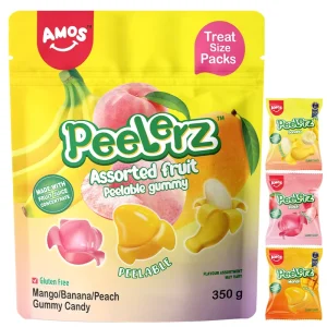 Peelerz Candy Peeled Sweet Soft Candy Individual Packing Gummies Mix Fruit Peelable Gummy Candy