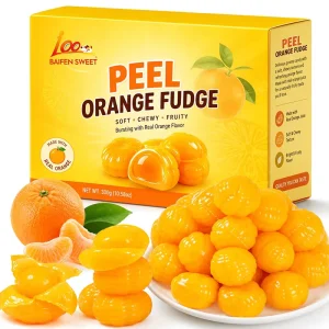 Peeling Fruit Fudge Peeled Orange Candy Fruit Candy 50% Juice Content Gummy Candy