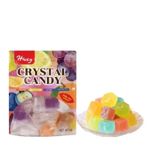 Popular Juice Flavored Crystal Candy Snack Sweets Hard Chew Candy Handmade Crystal Candy