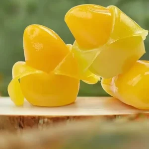Portable Individually Wrapped Peelable Fruit Gummy Candy Mixed Flavors Mango Grape Peach Orange for Snacking Halal Gummy Candy