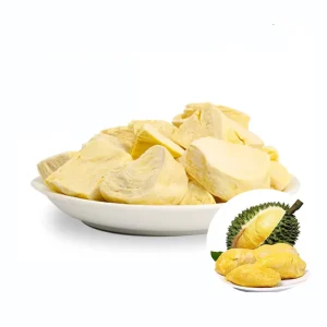 Premium 100% Natural Thai Monthong Freeze Dried Durian Chips Healthy Fruit Snacks No Sugar Added FD Durian Fruit
