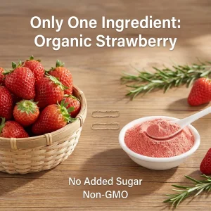 Premium Bulk Culinary Grade Dried Strawberry Beverage Ingredient Food Grade Organic Freeze Dried Fruit Powder